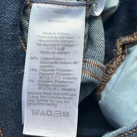 Madewell 10-Inch High Rise Skinny‎ Jeans Size 25 0 Dark Wash - Picture 7 of 8